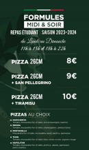 Menu Vita Nuova - Les pizzas