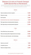 Menu Au coup de Torchon - Le menu déjeuner 