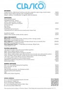 Menu Clasico Argentino - Le menu