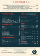 Menu L'Atelier Artisan Crêpier - Les boissons, bières et vins,...