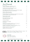 Menu Le Choupinet - Les desserts