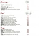 Menu Resto Fleg - Les hamburger, bagel et wrap