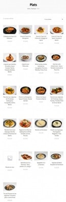 Menu Chez Pippo - Les plats
