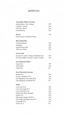 Menu 114 Faubourg - Les apéritifs