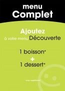 Menu Ankka - Le menu complet