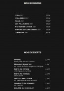 Menu Bowl Up - Boissons et desserts