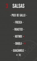 Menu Chido - Les salsas