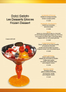 Menu Gran caffe convivium - Les glaces