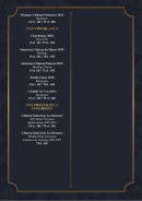 Menu L'Afrodisiac - Les vins blancs et vins rosés