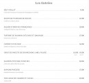 Menu La Lorraine - Les entrées