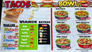 Menu Le Sélect - Les tacos et bowls