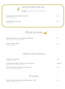 Menu Marius et Janette - Les suggestions, pêche, ...