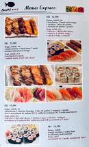 Menu Sushi 2007 - Les menus express