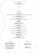 Menu Yeeels - Les entrées, pizzas et pâtes