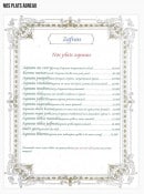 Menu Zafran - Les plats aux agneaus