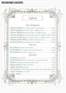 Menu Zafran - Les desserts et biriyanis