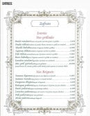 Menu Zafran - Les entrées 