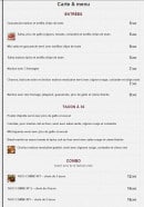 Menu Black Beans - Les entrées, tacos...
