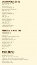 Menu Café Oz Australian Bar - Aperitifs, digestifs,...
