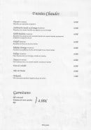 Menu Chez Sofia - Les entrées chaudes