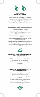 Menu Corso - Les informations