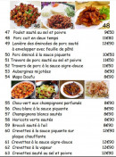Menu Les raviolis de grande mère - Les poulets, crevettes, …