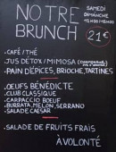Menu Milton - Les brunchs