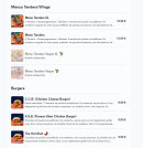 Menu Out Fry - Menus tenders, wings et les burgers