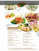 Menu Panasia - Les soupes, potages et salades