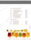 Menu Panasia - Les jus de fruits et milkshake