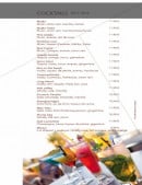 Menu Panasia - Les cocktails