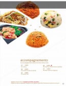 Menu Panasia - Les accompagnements