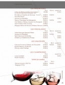 Menu Panasia - Les vins
