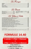 Menu Paris Madeira - Les fromages, les desserts, les glaces et le formule à 14€40