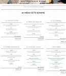 Menu Simone Lemon - Le menu de la semaine