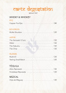 Menu Baranaan - Les whiskies, tequila, ...