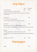 Menu Baranaan - Les vins blancs