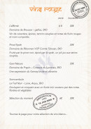 Menu Baranaan - Les vins rouges