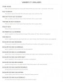 Menu Bistrot lorrain - Les viandes et grillades 
