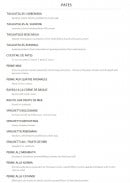 Menu Bistrot lorrain - Les pâtes 