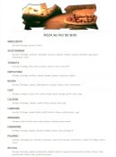 Menu Bistrot lorrain - Les pizzas 