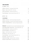 Menu Cali Uptown - Les vins rouges