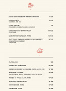 Menu Delaville Café - Les plats