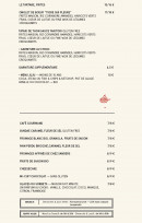 Menu Delaville Café - Les plats suite, fromages et desserts