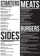 Menu John viande - Les starters, burgers,...