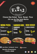 Menu Nawab kebab - Carte et menu Nawab kebab
