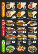 Menu Nawab kebab - Salades, sandwiches et naan kebab