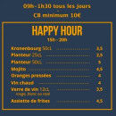 Menu Ô P’ti Paris - Happy hour