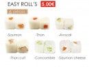 Menu Sushi Rama - Easy roll' s