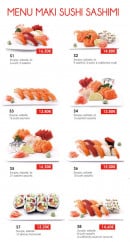 Menu Sushi Rama - Les menus makis, sushis et sashimis